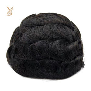 ท็อปเป้ผมแท้สำหรับผู้ชาย ทำจากผมอินเดียแท้แบบดิบ คุณภาพเรมี่  วิกผมทดแทนผมสำหรับผู้ชาย - Product Image 2