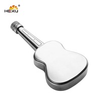 Mini gourde moderne portable en acier inoxydable en forme de violon ou de guitare - Cadeau pour les offres promotionnelles