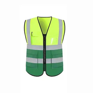 MINGRUI neon yellow kids safety vest high visibility reflect