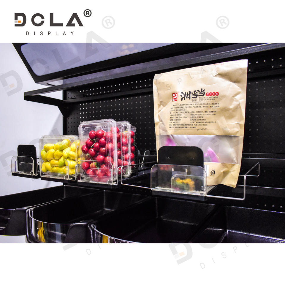 Supermarket Retail Store Rack Pusher Plastic Adjustable Width Automatic ...