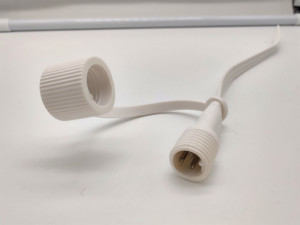 หมุด2ขา3พิน4ขา IP65ขั้วต่อสีขาวกันน้ำชุดสายแบนสำหรับไฟ LED - Product Image 5