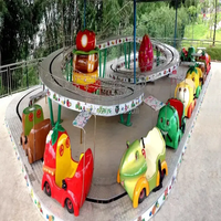 Pista de Montaña Rusa en Venta, Riel de Pedales para Parque en Casa, Vagón Dragón de Madera, Bloques de Construcción, Costo de Montaña Rusa DIY