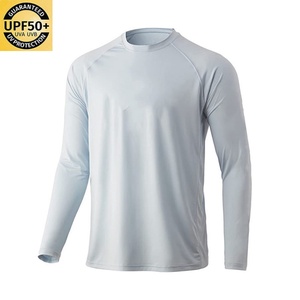 100% Polyester Ice Silk US Size <b>Blank</b> Breathable Upf50+ Mens Women Performance Long Sleeve Fishing Shirt - Product Image 4