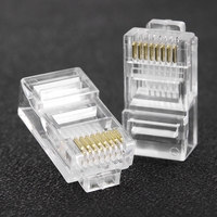 Connecteur RJ45 UTP CAT5 CAT6 8P8C pour câble réseau