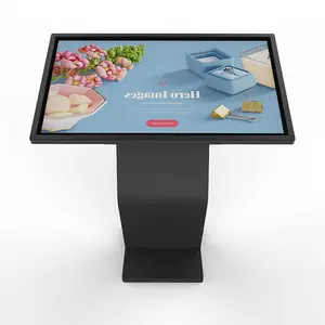 Écran LCD interactif de 55 pouces, équipement de jeu publicitaire en gros pour kiosque d'information tactile PCAP publicitaire