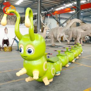 Train d'attraction animatronique personnalisé de haute qualité en forme de chenille, résistant aux vents forts, pour centres commerciaux et aéroports - Product Image 2