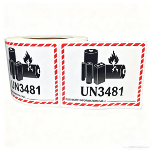 Un3090 un3091 un3480 un3481 nóng bán tùy chỉnh không thấm nước dính Sticker Lithium Ion pin cảnh báo thận trọng nhãn - Product Image 5
