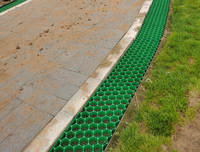 Grille de gazon en plastique pour la stabilisation des sols de parkings, système de pavage emboîtable, grille de pavage pour allées et graviers