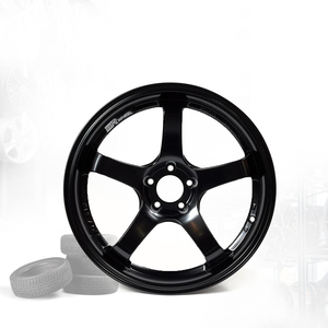 3R ADVAN GT jdm ล้อรถยนต์อลูมิเนียมอัลลอย16x7 5H100แบบหลายก้านขอบ ET38 03652-V3สีดำมันวาว Malaysia - Product Image 6