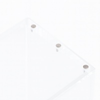 Vitrine acrylique portable moderne, montage facile, installation sur pied ou sur comptoir pour Blooming Waters Premium