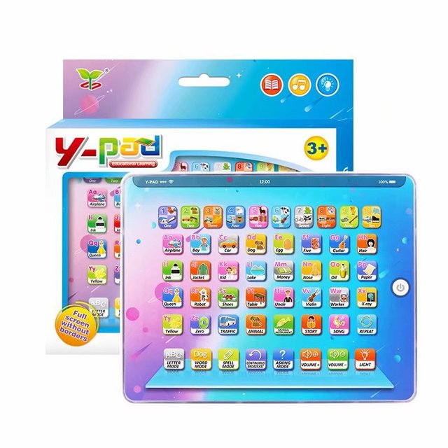 Cool Lights Touch Language Learning English Tablet Toy Intelligent Early Education Modern Educational Toys for Kids