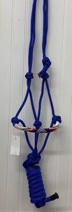 Premium Adjustable Leather Halter for Equine Use Stylish <b>Braided</b> Noseband with <b>Beads</b> Strong Build Horse Halter - Product Image 5