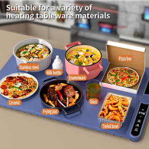 Premium Foldable <b>Electric</b> Warming Tray Full Surface Heating Rollable Placemat/<b>Pad</b> Versatile Silicone Nano Material Food Warmer - Product Image 4