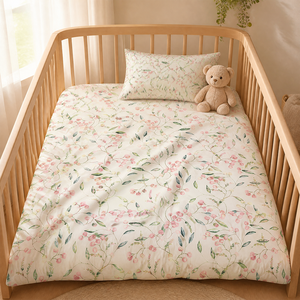 Tissu imprimé floral <span class=keywords><strong>Mimosa</strong></span> 100% coton, doux, respirant, écologique, imprimé numérique personnalisé pour la literie, les couettes, les textiles de maison - Product Image 4