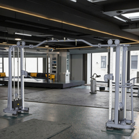 Machine de musculation à câbles croisés en métal XinruiFintness XCT24 avec pile de poids de 80 kg pour l'entraînement en force unisexe
