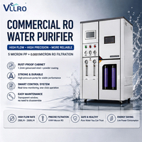 Machine d'osmose inverse simple 1000 LPH avec membrane 4040, équipement de filtration d'eau commercial