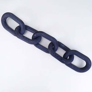 Chaîne décorative multicolore à cinq anneaux en bois sculpté à la main, design moderne, pour restaurants, bureau et mur - Product Image 5