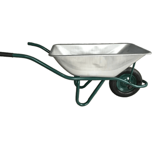 <span class=keywords><strong>Promotion</strong></span> d'usine : <span class=keywords><strong>Brouette</strong></span> de 75 litres avec plateau en acier et roue pneumatique pleine 4.00-8 pour usage en construction, en métal - Product Image 2