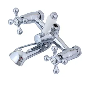 Mitigeur de douche <span class=keywords><strong>mural</strong></span> de style européen antique, ensemble de douche, <span class=keywords><strong>robinet</strong></span> de baignoire - Product Image 1