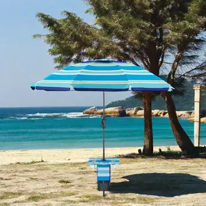 Hot Sale Air Circulation Waterproof Fabrics Beach Umbrella For Beach Camping Recreation