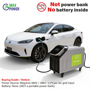 เครื่องชาร์จรถยนต์ไฟฟ้าแบบพกพา 380V 3 เฟส อินพุต 20 กิโลวัตต์ 33 แอมป์ IP43 รองรับ CCS และ ChadeMo 2 สายชาร์จ สำหรับการชาร์จเร็ว - Product Image 2