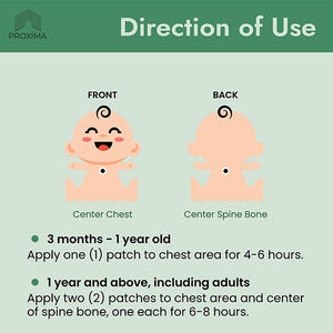 Parche para la tos por infrarrojos al por mayor, Parche de terapia herbal suave y seguro para una comodidad calmante de acción rápida - Product Image 5