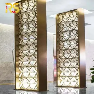 Divider ideas drawing room partition interior design metal glass screen panel customized