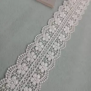 New style width 6 cm dacron embroidery lace French lace decoration wedding curtain home textile clothing