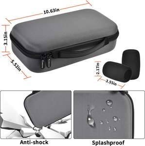 Estuche para Micrófono Inalámbrico para <span class=keywords><strong>JBL</strong></span> <span class=keywords><strong>PartyBox</strong></span> y Sistema de Dos Micrófonos con Cubierta de Espuma para Micrófono, Capacidad para <span class=keywords><strong>2</strong></span> Micrófonos, Receptores, Adaptadores, Pilas AA - Product Image 5