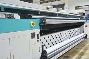 Infiniti FY-UV3500W 1024gs/Ricoh đầu trắng véc ni mực hình nền vải dán biểu ngữ lớn Định dạng UV CuộN để cuộn máy in - Product Image 3