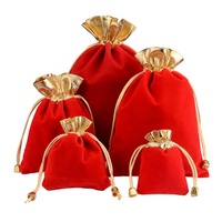 Petit sac en flanelle Yichen pour le rangement des bijoux, pochette en velours faite à la main, 8x10cm, rectangulaire, portable, ajustable, emballage de présentation