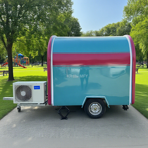 Mini camion de restauration mobile pour glaces et snacks avec station à frites, résistant à la rouille, certifié CE - Product Image 4