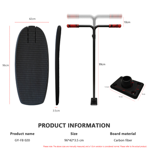 Planche de surf hydrofoil en foil avec poignée en carbone 96 cm pour débutant, planche de SUP pour le surf et les jeux aquatiques - Product Image 2