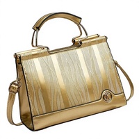 Sac à main classique de créateur pour femme, logo personnalisé, luxe OEM ODM, mode, or, ambiance haut de gamme, automne/printemps/hiver, en PU, usage quotidien