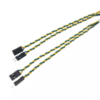 كابل توصيل دوبونت مسطح مخصص ذكر إلى ذكر 2P 2 Pin 7P بمسافة بينية 2.54 مم بطول 40 سم من مادة PVC للاستخدام في الدراجات النارية والسيارات والإلكترونيات