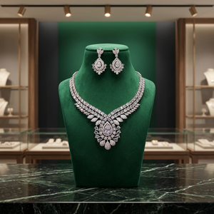 Conjunto de Collar de Compromiso para Boda India, Joyería de Latón Chapado en Oro de 14K de Primera Calidad para Mujer, para Fiestas y Uso Diario - Product Image 2