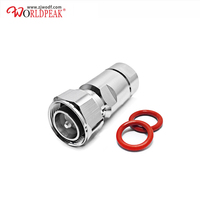 Connecteur RF Super Flexible LDF4-50A WODF Factory pour câble 4.3/10 mâle droit pour câble 1/2 1-2 Feeder, connecteur RF 4.3-10