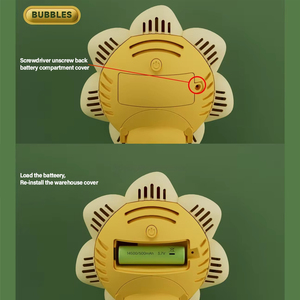 Nouveauté 2024 : Jouet souffleur de bulles électrique automatique pour enfants, en forme de tournesol, avec lumières et musique, pour l'extérieur, fonctionnant à l'eau et au savon - Product Image 5