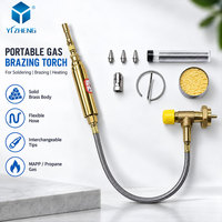 Torche de brasage au propane MAPP haute température en laiton massif YIZHENG YZ-073 pour soudage, brasage, plomberie, réparation CVC