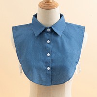 Col faux bleu en perles pour homme, col de chemise en pierres naturelles, col pastoral pour homme, veste