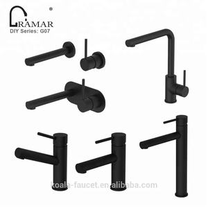 <span class=keywords><strong>Robinet</strong></span> d'évier de cuisine monotrou en laiton massif noir or rose - Product Image 5