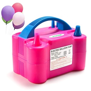 Gonfleur électrique ballon souffleur d'hélium maison automatique pompe gonflable portative outil double-trou gonfleur d'air - Product Image 1