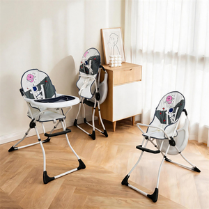 <span class=keywords><strong>Silla</strong></span> Alta Portátil Plegable <span class=keywords><strong>Ligera</strong></span> para Bebé CLAF <span class=keywords><strong>BEBE</strong></span> con Diseño Plegable para Alimentación - Product Image 1