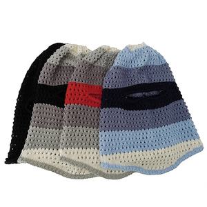 Benutzerdefiniertes Logo Häkel-Skimaske Balaclava im Used-Look Y2K 1-Loch für Sport Angeln Atmungsaktiv Wasserdicht Unisex - Product Image 3