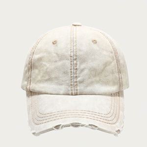 <b>Plain</b> Denim Distressed Gorras 6-panel Solid Color Washed Dad Hats Sport Baseball <b>Cap</b> - Product Image 3