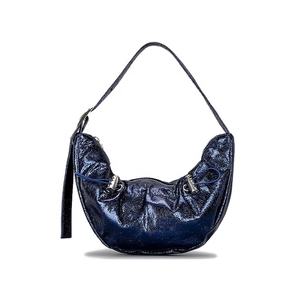 2023热卖闪亮拉绳Pu皮革肩饺子包休闲包女包 - Product Image 2