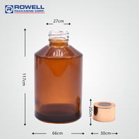 Diffuseur en verre de luxe parfumé, avec bouchon et capuchon, de 200ml, 10 pièces