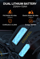 Bicicleta eléctrica con pantalla LCD de motor sin escobillas de 48V y 500W para playa y nieve motocicleta eléctrica todoterreno