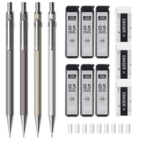 Venta al por mayor barato Metal Oficina escuela papelería dibujo automático 0,5/0,7mm prensa lápiz mecánico 0,5 con logotipo