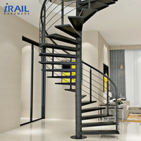 Rampe d'escalier en acier inoxydable avec verre trempé, système de balustrade moderne intérieur/extérieur, main courante d'escalier droite sur mesure